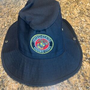 Mens Black Marine Corps Hat